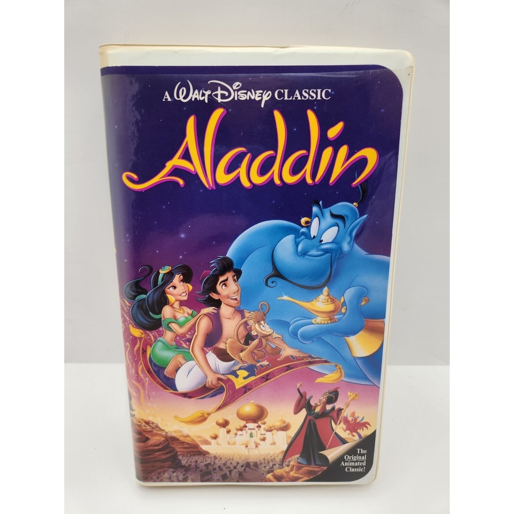 Black Label The Classics Walt Disney Aladdin VHS Clam Shell